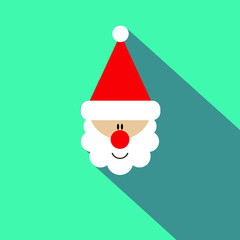 Santa Claus icon. Christmas.