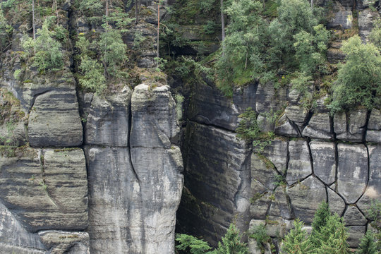 Sandsteinfelsw&auml;nde, Nationalpark S&auml;chsische Schweiz