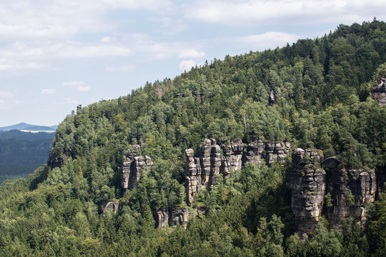 Aussicht vom Frienstein, Nationalpark S&auml;chsische Schweiz
