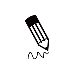 pencil icon stock vector illustration flat design