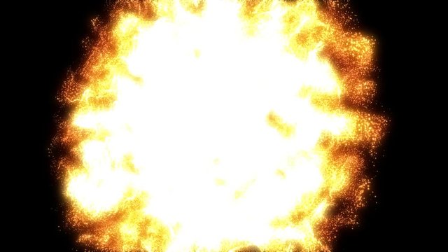 A 10 second loop of a fireball made of particles. Loopable. Matte Included. HD 1080. 4:3 version available.