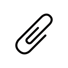 paper clip icon stock vector illustration flat design