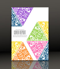Template design for cover. Banner in A4 size. Abstract background. Vector, illustration.