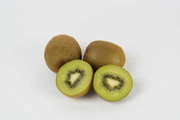 kiwi fruit isolated on white background