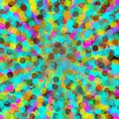 pink green yellow purple and brown circle abstract background