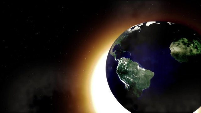 The earth, the sun and the moon. How does the solar system. The secrets of the universe