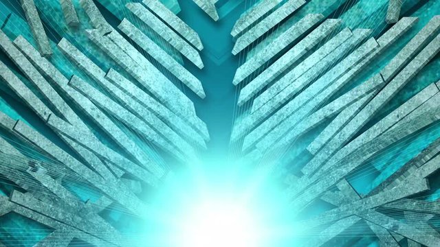 A 10 second looping abstract wood panel background with rotating lens flare.