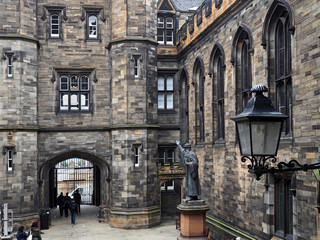 gothic stone college building, Scotland