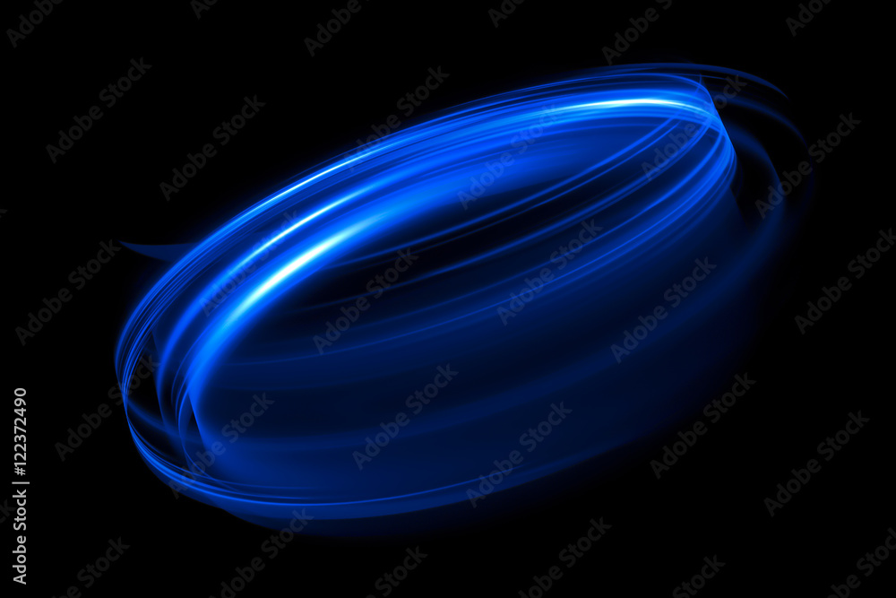 Poster glow swirl light effect. circular lens flare. abstract rotational lines. power energy element. space