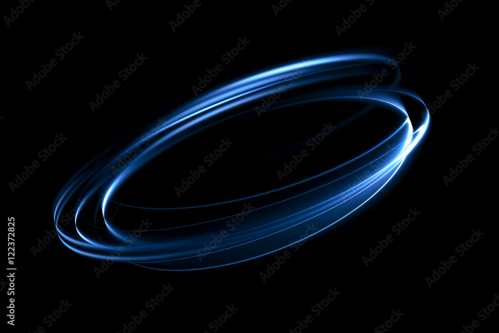 Sticker glow swirl light effect. circular lens flare. abstract rotational lines. power energy element. space
