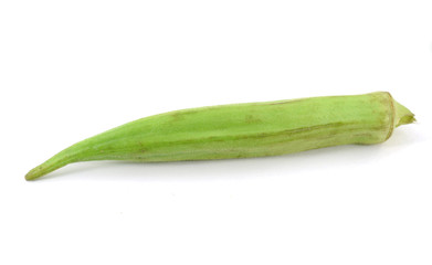Fresh green okra