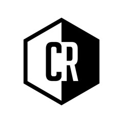 INITIAL hexsagonal HALF LOGO