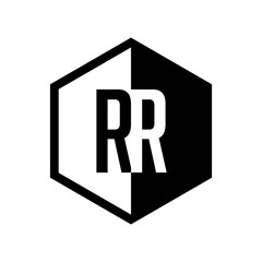 INITIAL hexsagonal HALF LOGO