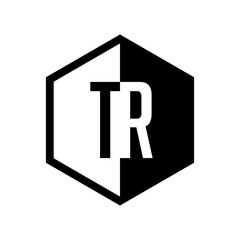 INITIAL hexsagonal HALF LOGO