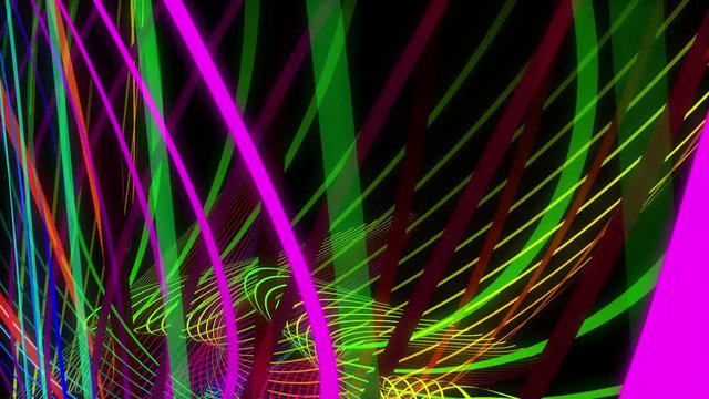 A 30 second loop of abstract line nexus bands.