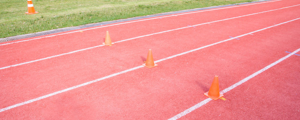 Fototapeta premium Running track rubber standard