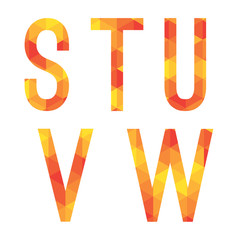 Modern Style Alphabets Set Vector Illustration