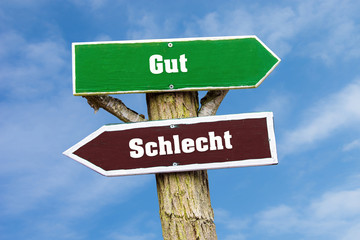 Schild 127 - Schlecht