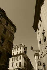 Naklejka premium Rome,Italy,houses.