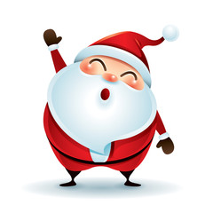 Santa Claus waving hand