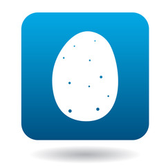 Potato icon in flat style on a white background