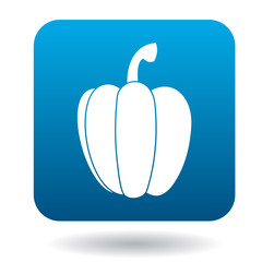 Bell pepper icon in flat style on a white background