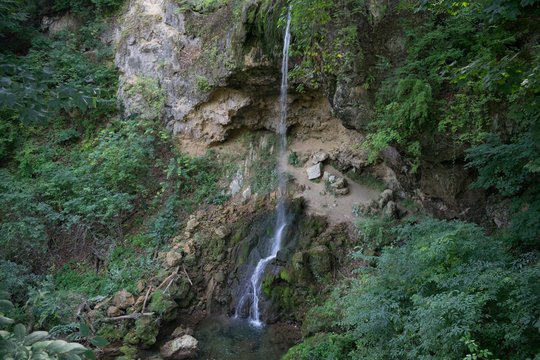 Waterfall near by the terrace garden in Lillafüred