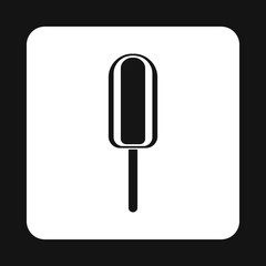 Eskimo ice cream icon in simple style isolated on white background. Sweets symbol