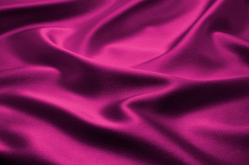 Fototapeta na wymiar Smooth elegant pink satin can use as background