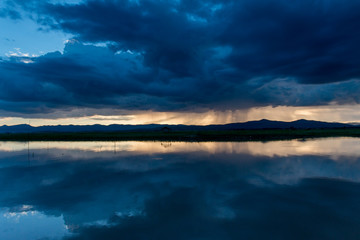 Thai fishing boat and 
fishing,Thailand.Image contain certain grain or noise.