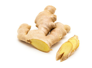 ginger on white background