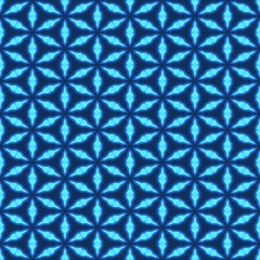 Fototapeta premium Bright turquoise and blue repeating seamless bright design