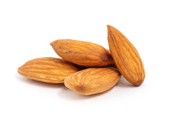 Almond isolated on white
