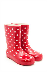 Gumboots. Isolated on white.