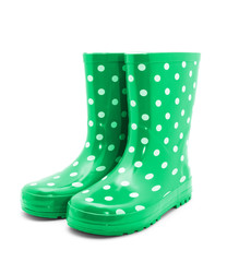 Gumboots. Isolated on white.