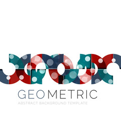 Shiny geometric abstract background