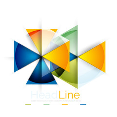 Triangle abstract background