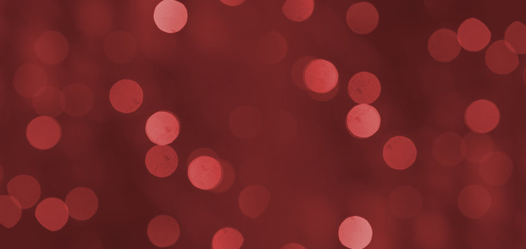 Red light  bokeh background or texture