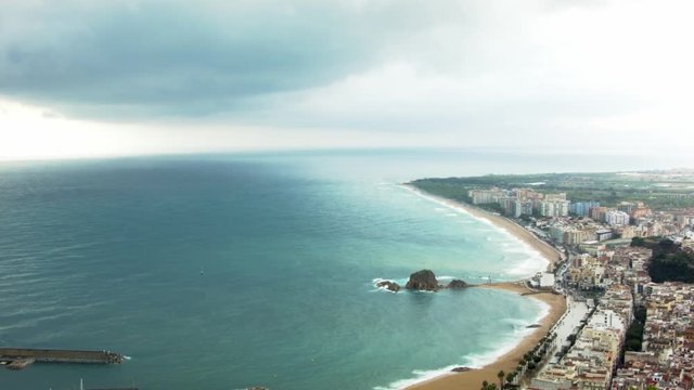 Blanes beach. Catalunya. Spain.