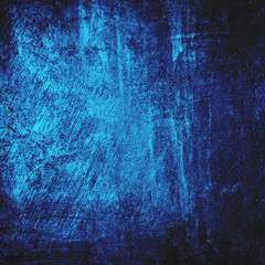 Grunge blue background with space for text