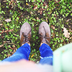 Stylish autumn street look