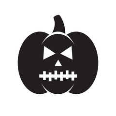 Black Halloween pumpkin