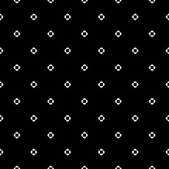 Seamless monochrome floral pattern. Vector Illustration