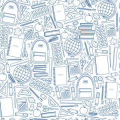 Seamless school pattern