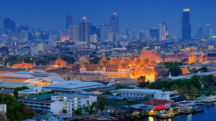 Fototapeta na wymiar Panorama view of bangkok