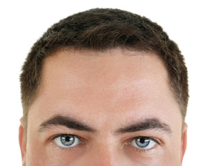 Obraz premium Portrait of handsome man on white background