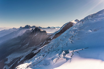 Aiguille du Midi from Mont Blanc