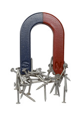 Magnet and nails