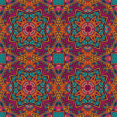 Abstract geometric mosaic seamless pattern 
