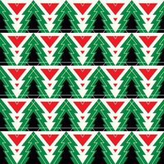 Christmas tree seamless pattern - 122397673